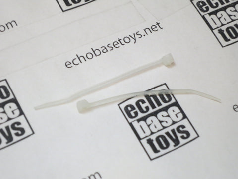 Blue Box Loose 1/6th Zip Ties (White) Pair  Modern Era #BBL4-A315