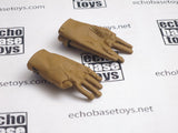 FACEPOOL Loose 1/6th Loose M39 Gloves - Pair (Brown) #FPL3-A300