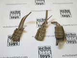 TOYS CITY Loose 1/6 Modern Magazine Pouch Set - 3x - MOLLE (Coyote) #TCL4-P801