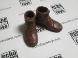 Dragon Models Loose 1/6th Scale WWII US Service Shoes brown w/cloth leggings (White)  #DRL3-F107