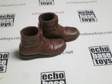 Dragon Models Loose 1/6th Scale WWII US Service Shoes brown w/cloth leggings (White)  #DRL3-F107