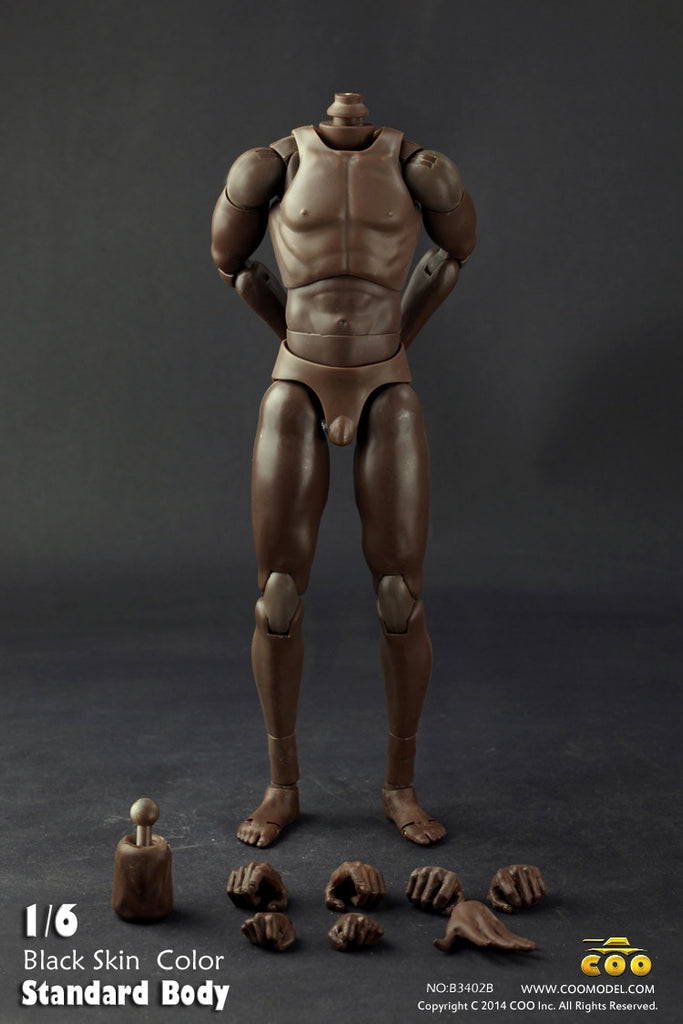 COO MODEL 1/6 Male Standard Body 2.0 Action Figure Set AFRICAN AMERICA Style (Tall Height) #CM-B34002B