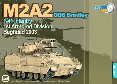 Dragon Models 1/ 72nd Scale Armor Series Modern M2A2 ODS Bradley, 1-41 Infantry, 1st Armored Division, Baghdad 2003 #60033