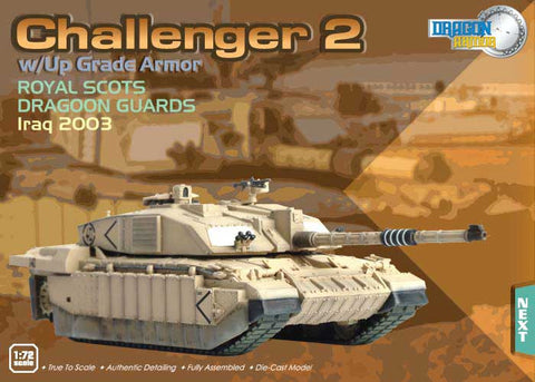 Dragon Models 1/72nd Scale Armor Series Modern Challenger II w/Up Grade Armor, Royal Scots Dragoon Guards, Iraq 2003 #60044