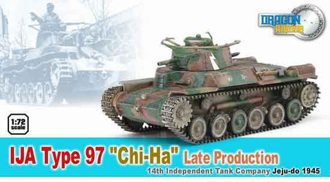 Dragon Models 1/ 72nd Scale Armor 1:72 IJA Type 97 CHI-HA Late Production, 14th Independent Tank Company, Jeju-do 1945 #60435
