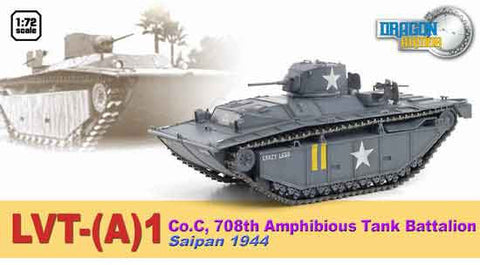 Dragon Models 1/ 72nd Scale Armor 1:72 LVT-(A)1, Co.C, 708th Amphibious Tank Battalion, Saipan 1944 #60499