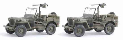 Dragon Models 1/72nd Scale Armor Series 1/4 Ton 4x4 Truck w/.30cal Heavy Machine Gun (Twin Pack) #60507