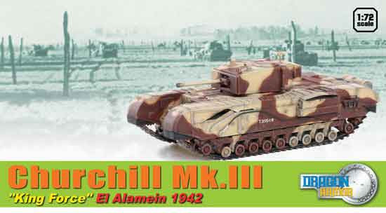 Dragon Models 1/ 72nd Scale Armor 1:72 Churchill Mk.III "King Force", Alemein 1942 #60592