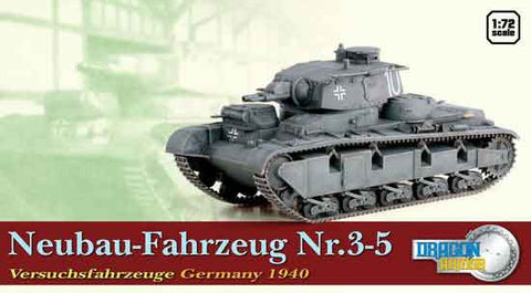 Dragon Models 1/ 72nd Scale Armor 1:72 Neubau-Fahrzeug Nr.3-5 Versuchsfahrzeuge, Germany 1940 #60597