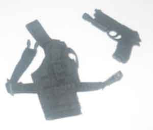 ART FIGURES Loose 1/6th M9 Handgun w/SF Light & Holster Modern Era #AFL4-W020