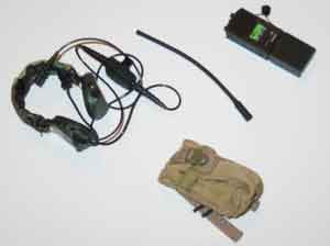 Crazy Dummy Loose 1/6th PRC148 Radio (w/WD Peltors & Tan Pouch) #CDL4-K100