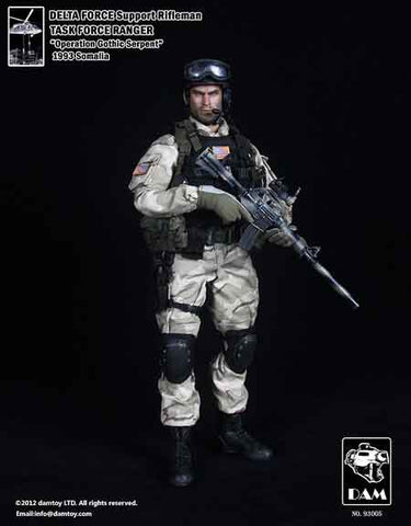 DAM Toys 1/6 Delta Force Support Rifleman (Task Force Ranger) Boxed Set #DAM-93005