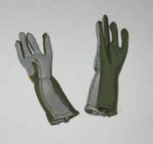 DAM Toys Loose 1/6th Gloves (Pair)(Nomex Flight)(OD) #DAM4-A210