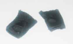 DAM Toys Loose 1/6th Gloves (Pair)(Leather Fingerless/Mesh)(Black) #DAM4-A221