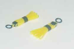 DAM Toys Loose 1/6th Zip-Cuffs w/Bands (Pair)(Yellow) #DAM4-A340