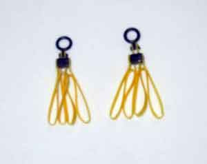 DAM Toys Loose 1/6th Zipcuffs (Pair)(Yellow) #DAM4-A344