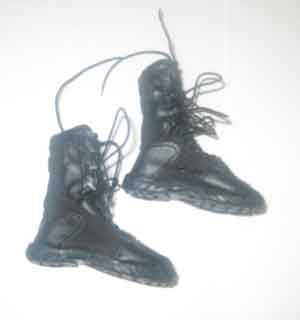 DAM Toys Loose 1/6th Boots (10")(Combat)(Black) #DAM4-B111