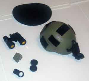 DAM Toys Loose 1/6th Helmet (MICH 2000)(w/Accessories)(Painted) #DAM4-H220