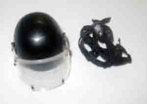 DAM Toys Loose 1/6th Helmet w/Visor (Russian SKAT-2DT)(Black) #DAM4-H500