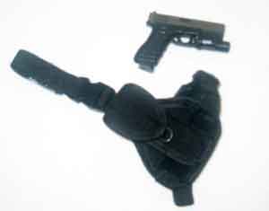 DAM Toys Loose 1/6th Glock 17 Pistol w/X300 Magazine & SERPA Belt Holster (Black)  #DAM4-W032
