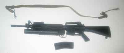 DAM Toys Loose 1/6th M16A2 w/M203 Rifle w/Sling  #DAM4-W180