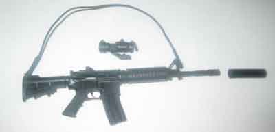 DAM Toys Loose 1/6th M4 Rifle w/Accessories  #DAM4-W300