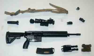DAM Toys Loose 1/6th M27 Rifle w/Accessories  #DAM4-W419