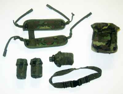 DAM Toys Loose 1/6th LC2 "Alice" Webgear Set (Woodland)(2x Ammo, 1x Canteen & Pouch,1x Buttpack) #DAM4-Y202