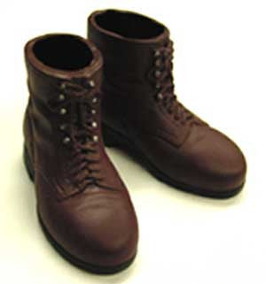 Dragon Models Loose 1/6th Scale WWII German Ankle Boots Brown #DRL1-B203