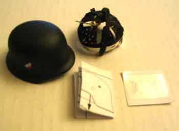 Dragon Models Loose 1/6th Scale WWII German M35 Helmet w/National Colors & Eagle Decal (M31 Helmet Liner) #DRL1-D031