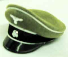 Dragon Models Loose 1/6th Scale WWII German M37 Field Cap-SS Officer's piping-ribbed #DRL1-D315