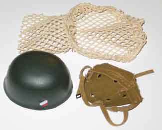 Dragon Models Loose 1/6th Scale WWII German M38 Fallschirmjager Jump Helmet w/Luftwaffe Eagle decal w/Netting #DRL1-D515