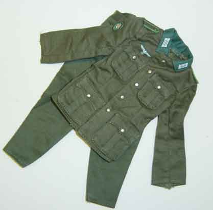 Dragon Models Loose 1/6th Scale WWII German M35 Tunic w/trousers, Gebirgsjager, Schutze w/Edelweiss patch #DRL1-H102