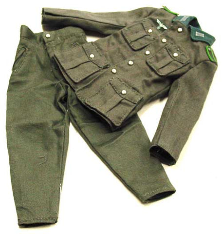 Dragon Models Loose 1/6th Scale WWII German M36 Tunic w/trousers, Ski Jager, Schutze w/Mtn Trooper Patch #DRL1-H204