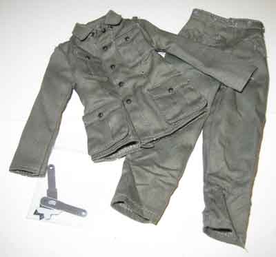 Dragon Models Loose 1/6th Scale WWII German M40 Tunic w/IC 2nd class ribbon w/M37 trousers (Unteroffizier) #DRL1-H419