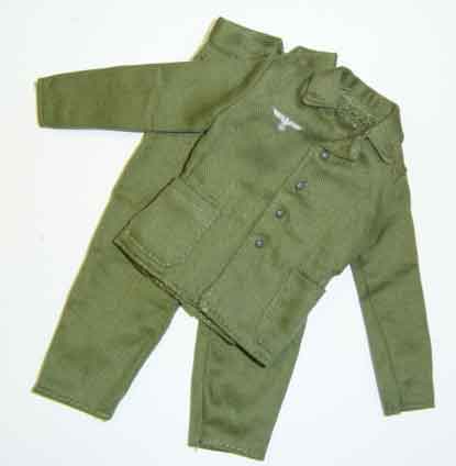 Dragon Models Loose 1/6th Scale WWII German M43 HBT Fatigue Jacket w/trousers, Infantry, Grenadier #DRL1-H604