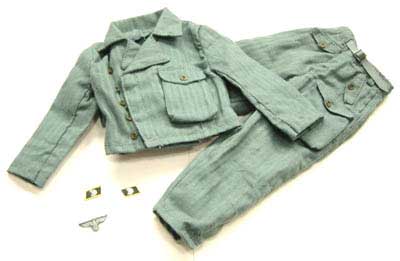 Dragon Models Loose 1/6th Scale WWII German 2nd Pattern Armored Crew Tunic w/trousers, Armored Reconnaissance #DRL1-H701