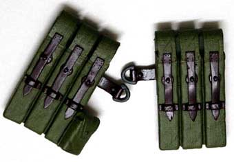 Dragon Models Loose 1/6th Scale WWII German MP40 Ammo Pouch (pair) (Green) #DRL1-P100