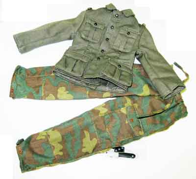 Dragon Models Loose 1/6th Scale WWII German M40 Tunic w/Italian Camo Overtrousers, Untersturmfuhrer #DRL1-S407