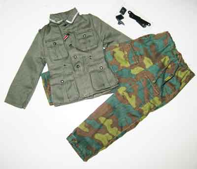 Dragon Models Loose 1/6th Scale WWII German M40 Tunic w/Italian Camo Overtrousers (2-pocket), Unterscharfuhrer #DRL1-S410