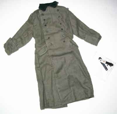 Dragon Models Loose 1/6th Scale WWII German M36 Greatcoat w/Shoulder Boards & Collar Tabs-Obersturmfuhrer #DRL1-U211