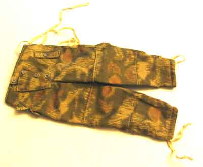 Dragon Models Loose 1/6th Scale WWII German Winter Combat Trousers-Water /(Tan) Camo #DRL1-U717