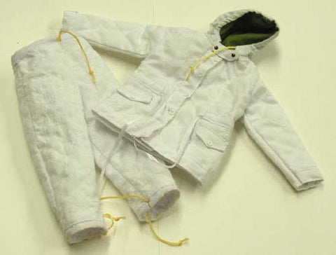 Dragon Models Loose 1/6th Scale WWII German Fallschirmjager Winter Quilted Parka & Pants (White) #DRL1-U901