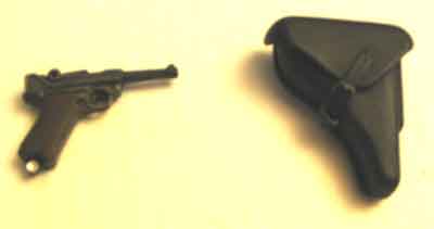 Dragon Models Loose 1/6th Scale WWII German Luger P'08 "working toggle" w/holster (Black) #DRL1-W013