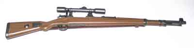 Dragon Models Loose 1/6th Scale WWII German Mauser Gewehr 98 w/scope leather sling, & metal slider #DRL1-W106