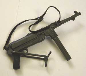 Dragon Models Loose 1/6th Scale WWII German MP40 w/leather sling "suede" & slider #DRL1-W207