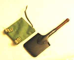 Dragon Models Loose 1/6th Scale WWII British Shovel w/(OD) Carrier new style metal ends  #DRL2-A203