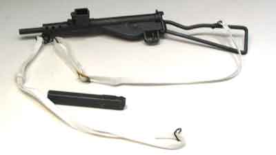 Dragon Models Loose 1/6th Scale WWII British Sten MK II SMG w/ribbon sling (White) #DRL2-W112