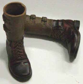 Dragon Models Loose 1/6th Scale WWII US Combat Service Boots " Buckle-style"  #DRL3-F301