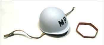 Dragon Models Loose 1/6th Scale WWII US Metal Mp M1 Helmet w/Liner (White) #DRL3-H126